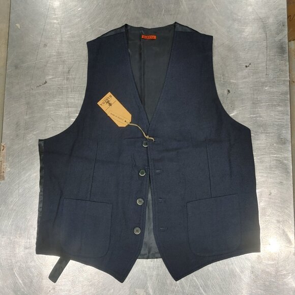 Brand New Barena West Gilet Molin Punto Navy Men's Vest Size 54 XXL - Picture 1 of 3